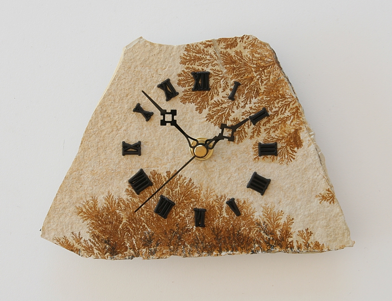 Clock made of Dendritic Shale from Solnhofen