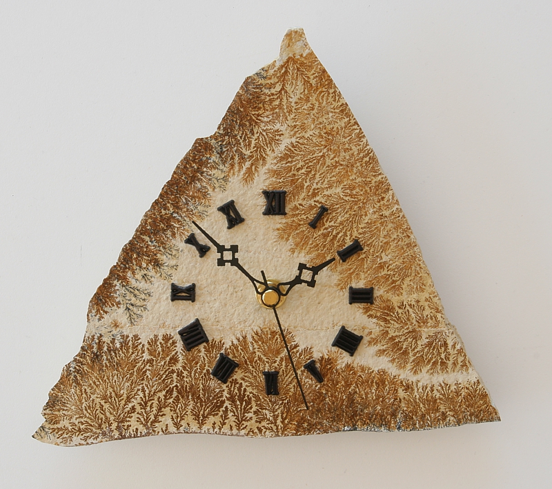 Clock made of Dendritic Shale from Solnhofen