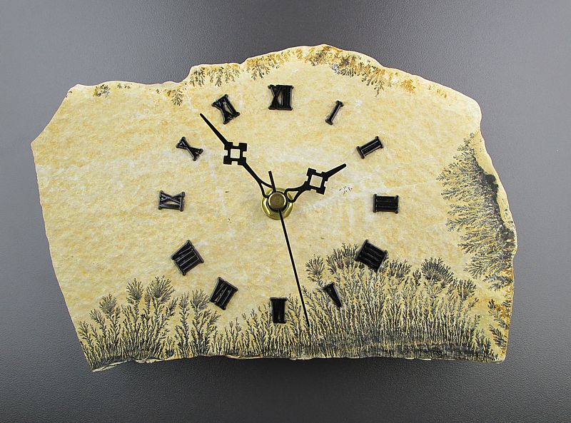 Clock made of Dendritic Shale from Solnhofen