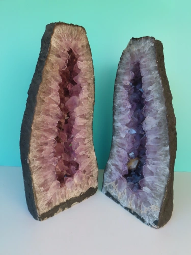 Amethyst-Drusenpaar 60cm | 67kg