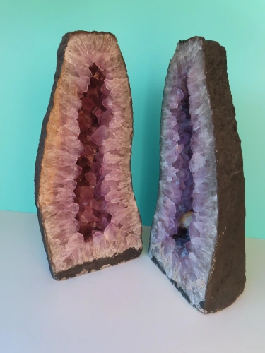 Amethyst-Drusenpaar 60cm | 67kg