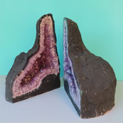 Amethyst-Drusenpaar 46cm | 51kg