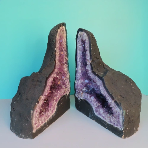 Amethyst-Drusenpaar 46cm | 51kg