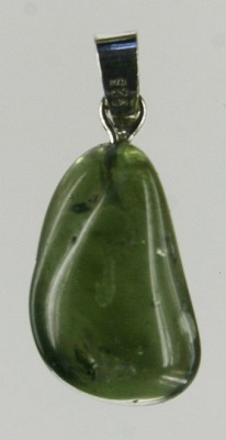 Pendant Moldavite tumbled, Ag