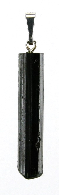 Anhänger Schörl -(Turmalin schwarz) Ag