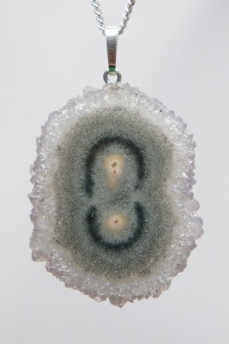 Ametystové slunce - přívěsek ve stříbře