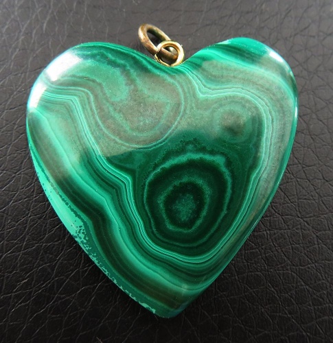 Malachite Pendant Heart