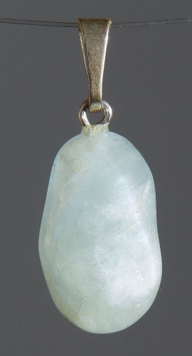 Akvamarín, přívěsek ve stříbře