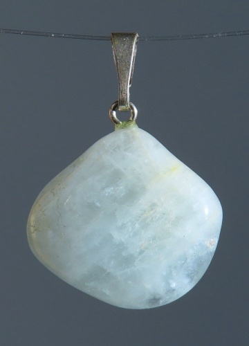 Akvamarín, přívěsek ve stříbře