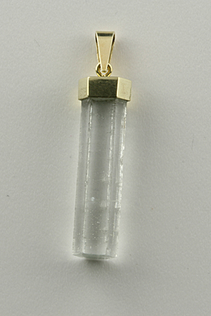 Aquamarine Crystal Pendant with 585 Gold Setting