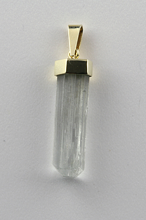 Aquamarine Crystal Pendant with 585 Gold Setting