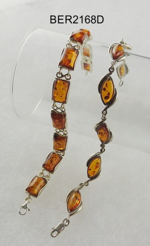 Amber, Bracelet, Silver 925