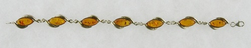 Amber, Bracelet, Silver 925