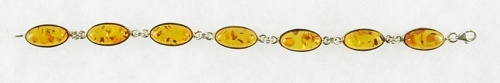 Amber, Bracelet, Silver 925