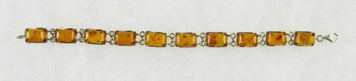 Amber, Bracelet, Silver 925