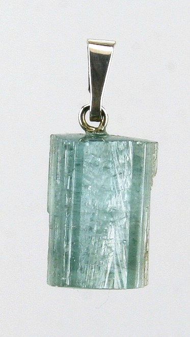 Turmalín, přívěšek ve stříbře