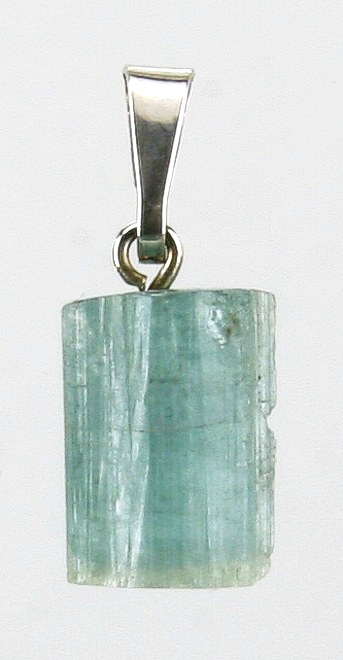 Turmalín, přívěšek ve stříbře