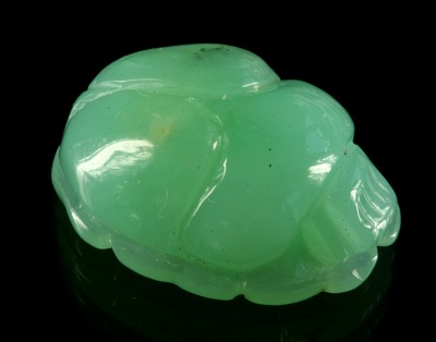Chrysopras-Gravur Skarabäus