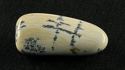 dendritic opal ,hand-polished