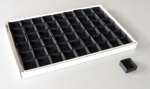 Faltschachteln schwarz für 54er Flat