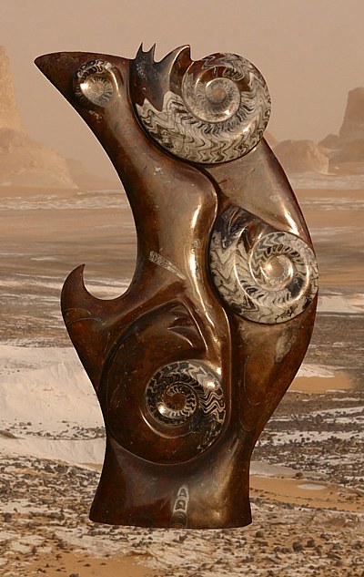 Goniatite sculpture