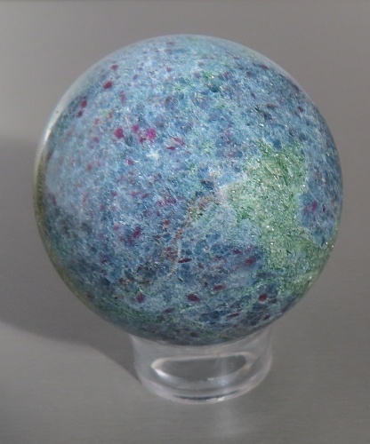 Kyanite-Ruby-Fuchsite Sphere 58mm