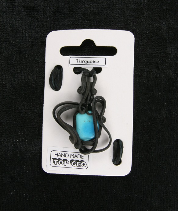 Lederlitový přívěšek S Tyrkis