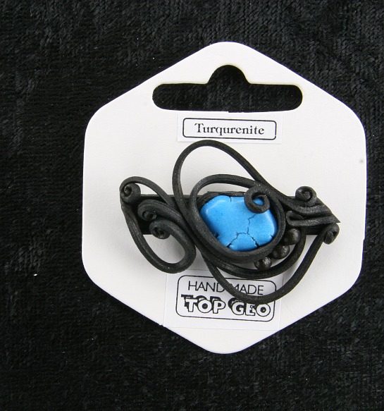 Lederlite brooch Turquenite