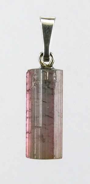 Turmalín, přívěšek ve stříbře