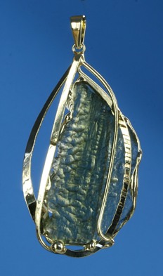 Moldavite pendant