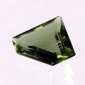 Moldavite faceted