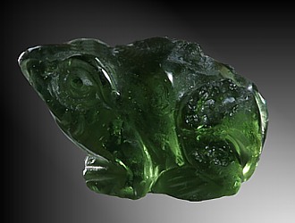 Moldavite, frog