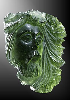 Moldavite, Jesus' head