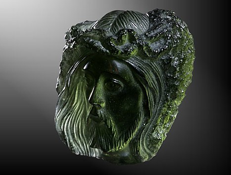 Moldavite, Jesus' head