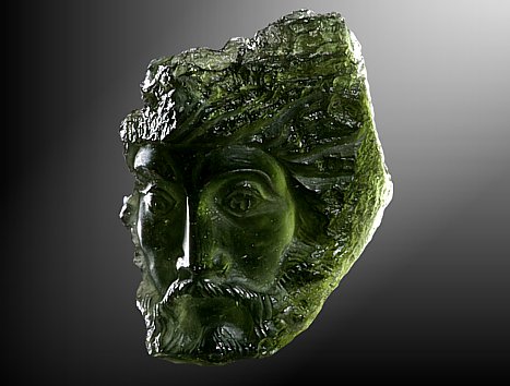 Moldavite, Jesus' head