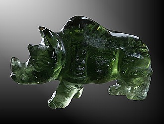 Moldavite, rhino