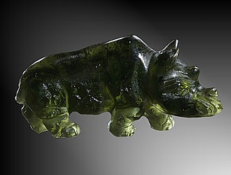Moldavite, rhino