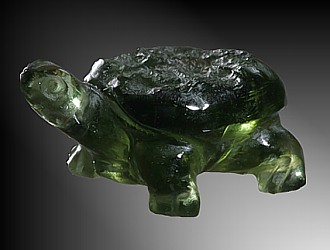 Moldavite, turtle