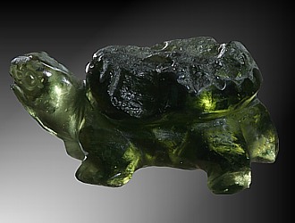 Moldavite, turtle