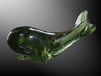 Moldavite, whale