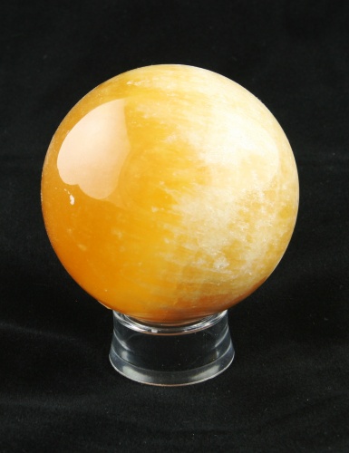 Orange calcite sphere