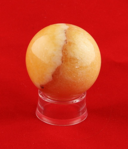 Orange calcite sphere