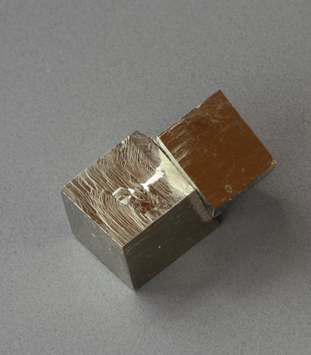 Pyrite twin cube