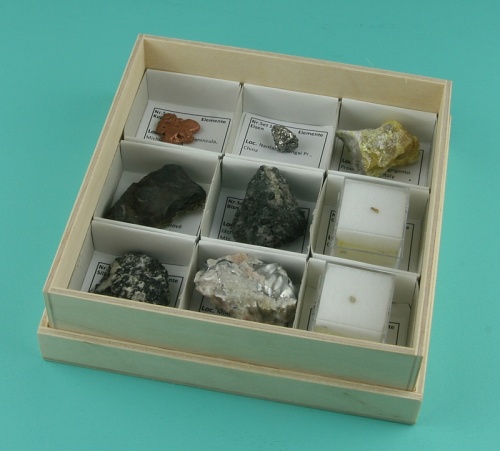 Reference collection chemical elements, value edition, 9 pcs.