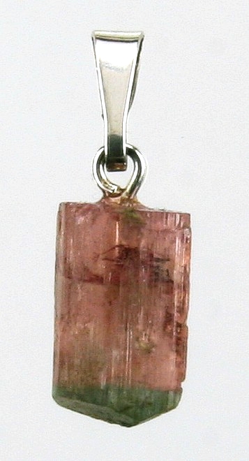 Turmalín, přívěšek ve stříbře