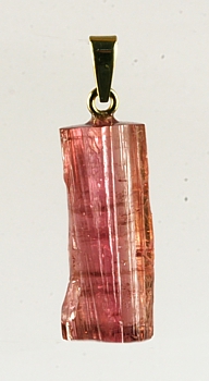 Roter Turmalin (Rubellit) Anhänger mit 585 Goldöse