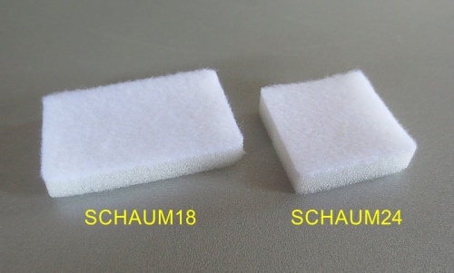 White Foam Inlet, 55x34x8 mm, 10 Pcs.