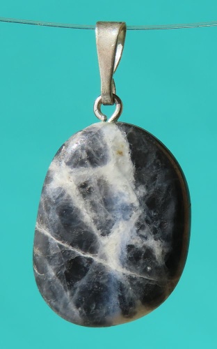 Sodalite Silver Pendant