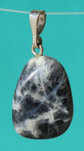 Sodalite Silver Pendant