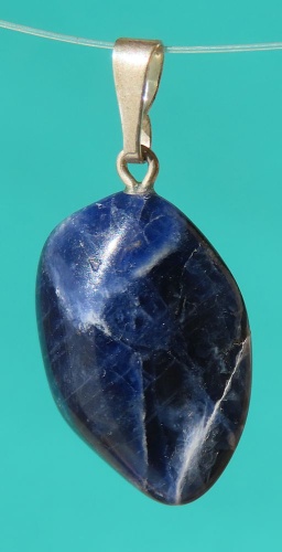 Sodalite Silver Pendant